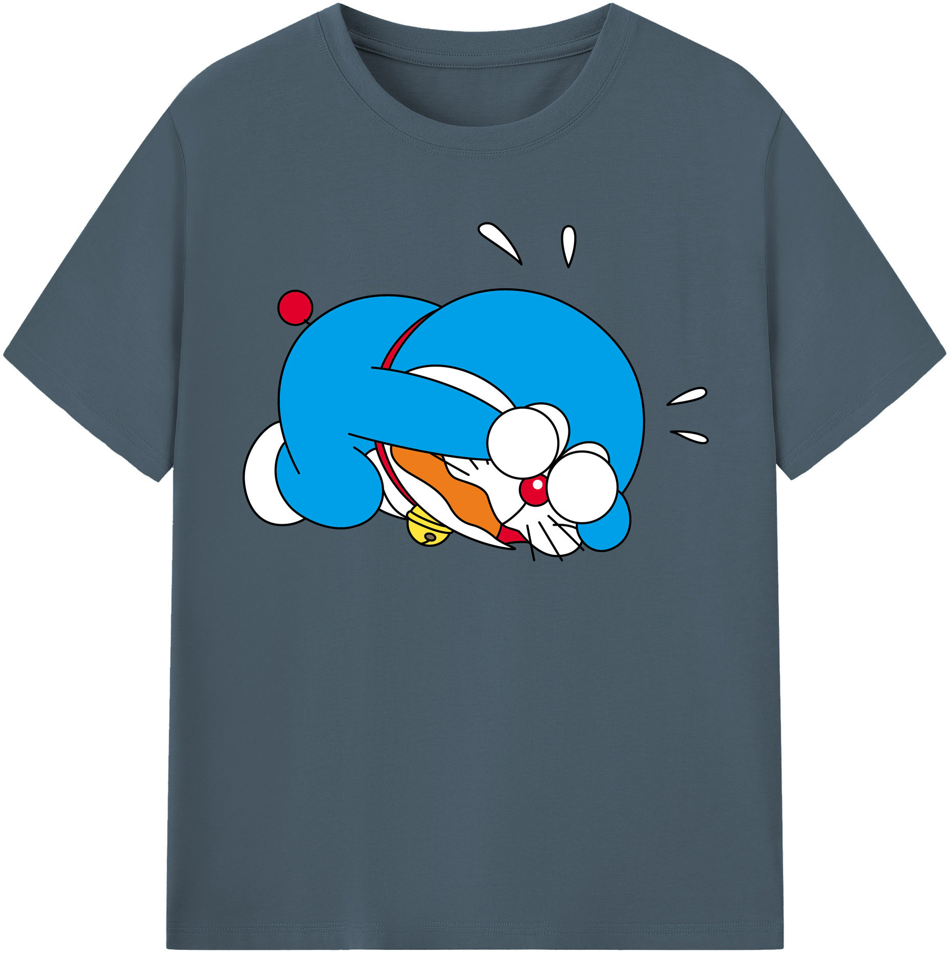 （画像用） ドラえもん Doraemon 綿100％半袖Tシャツ（フロントプリント）